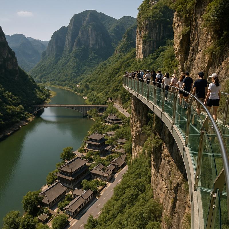 Shidu Gathering Dragon Bay Glass Walkway