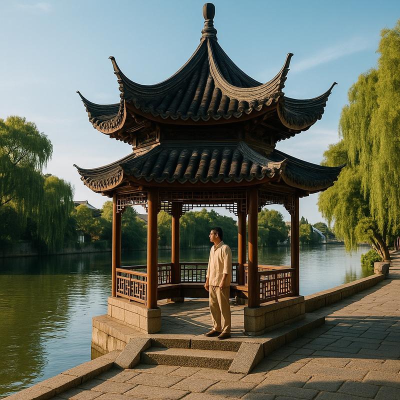 Pavilion Beside River
