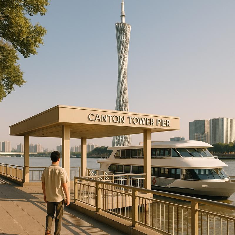 Zhujiang Night Cruise Canton Tower Pier