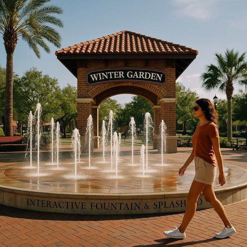 Winter Garden Interactive Fountain & Splashpad