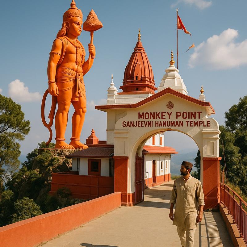 Monkey Point, Sanjeevni Hanuman Temple, Kasauli