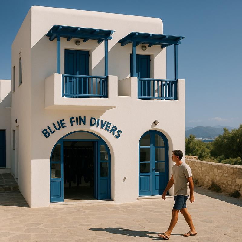 Blue Fin Divers Naxos Scuba Diving Center - PADI 5 Star IDC Resort