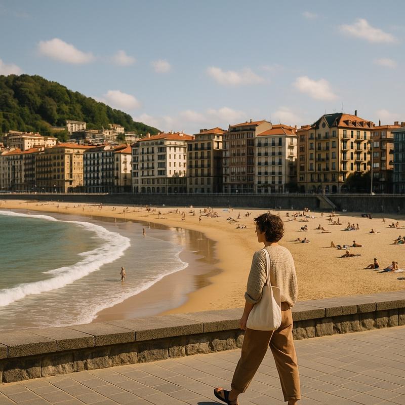 Zurriola beach