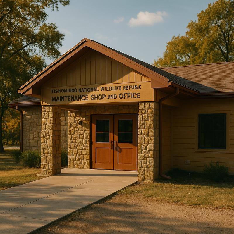 Tishomingo National Wildlife Refuge Maintence Shop And Office