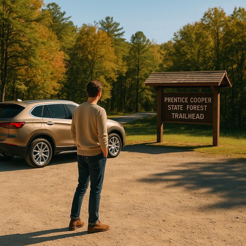 Prentice Cooper State Forest Trailhead parking