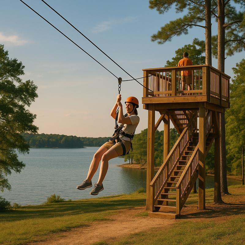Zip Lines at Wind Creek State Park