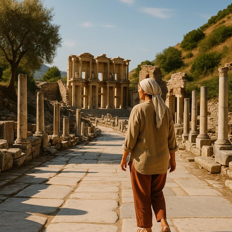 Efes Antik Kenti Ust Giriş