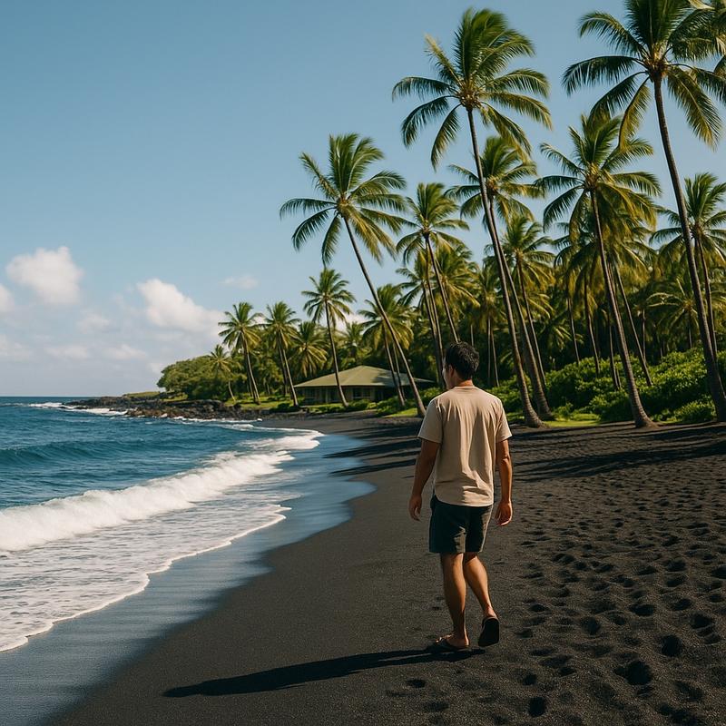 Punalu'u Black Sand Beach