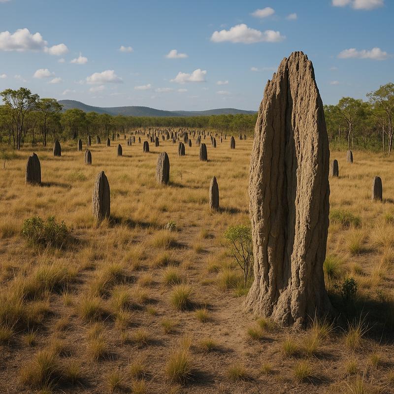 Magnetic Termite Mounds