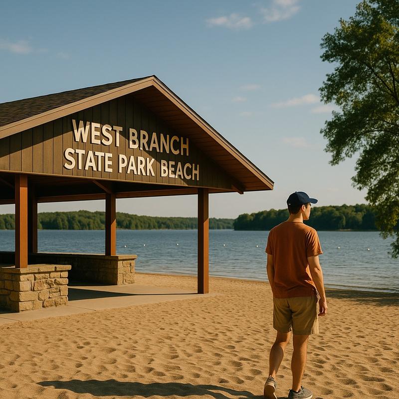 West Branch State Park Beach
