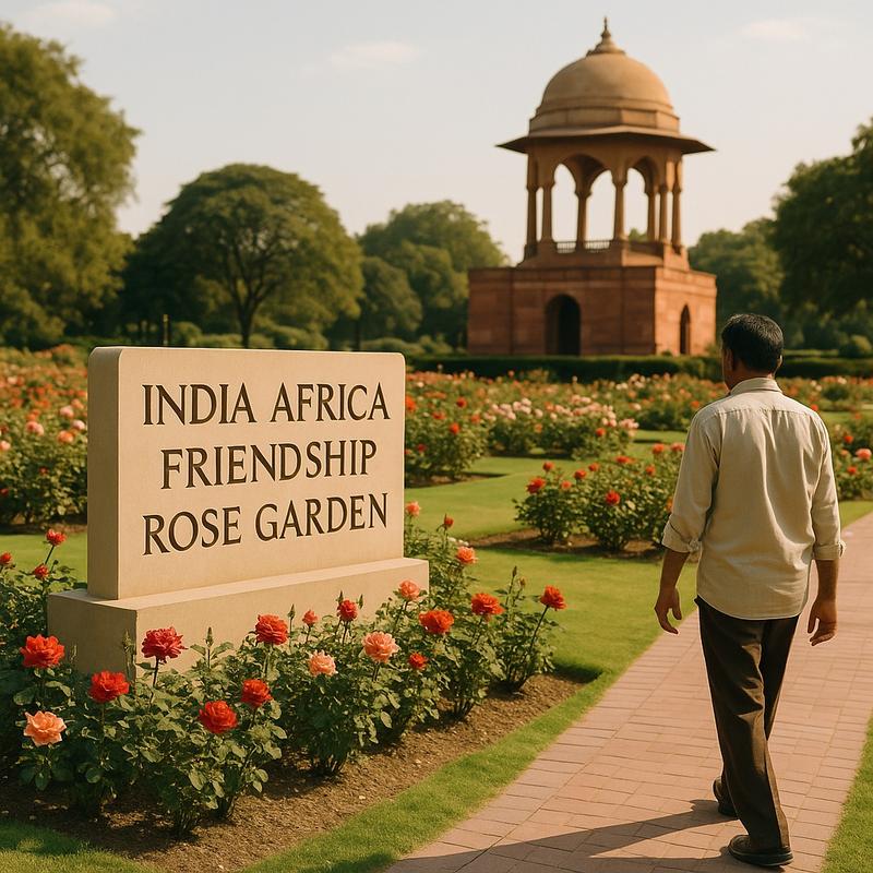 India Africa Friendship Rose Garden
