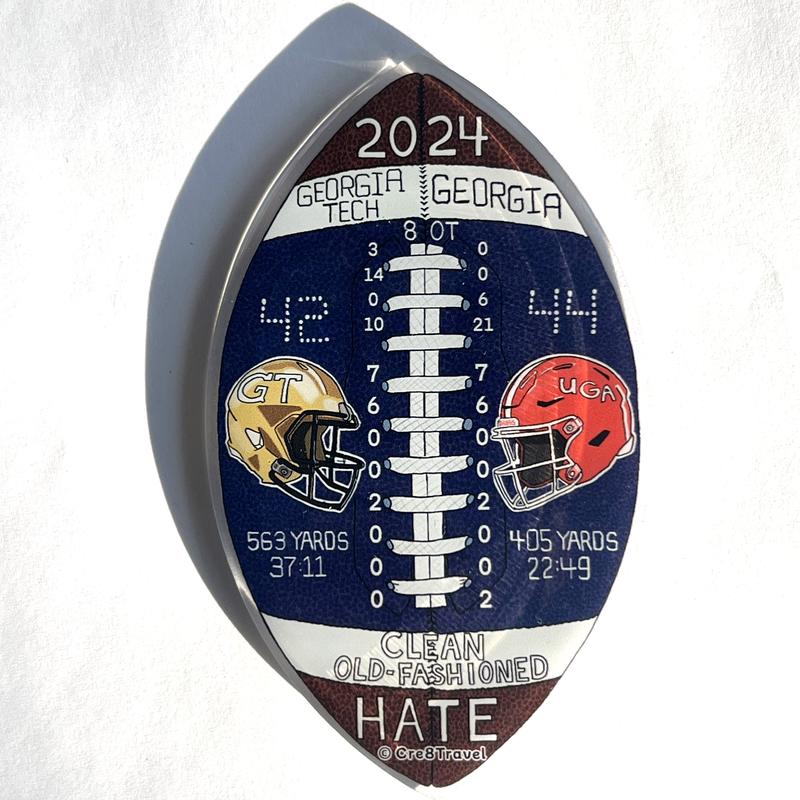 2024 Georgia Tech vs Georgia Football Magnet