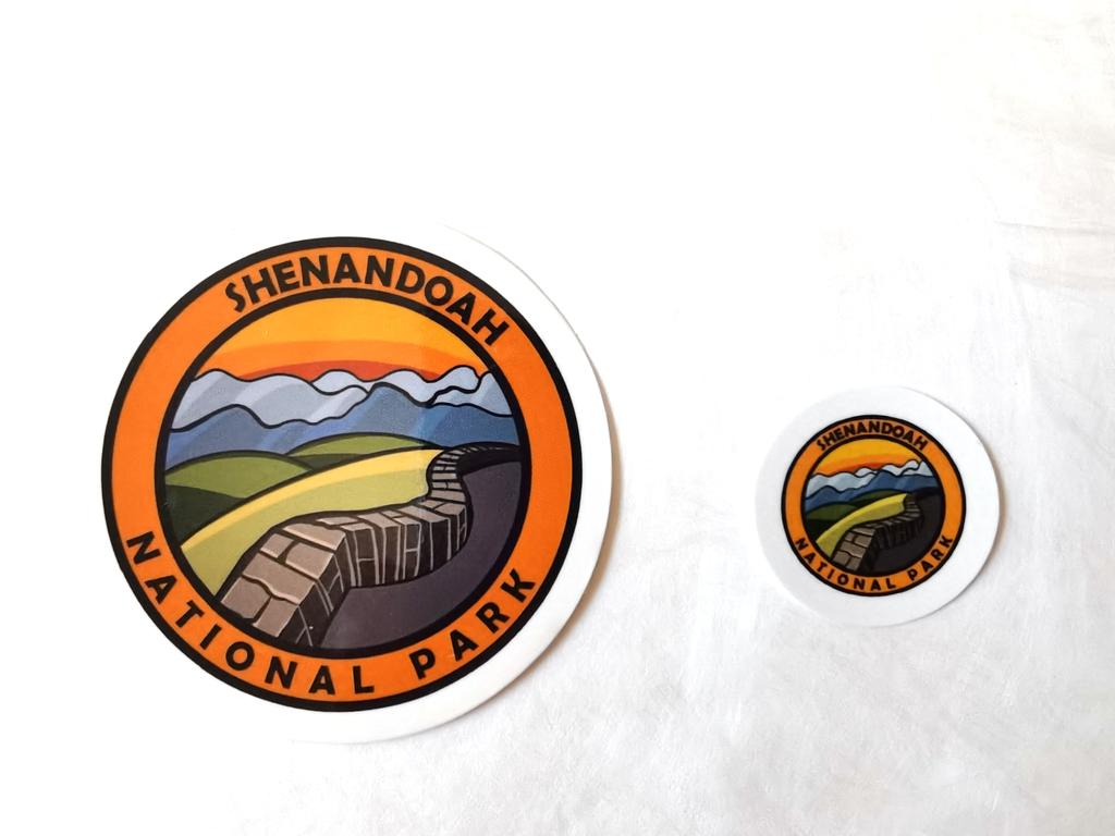 Shenandoah National Park Sticker Set - 52mm and 24mm