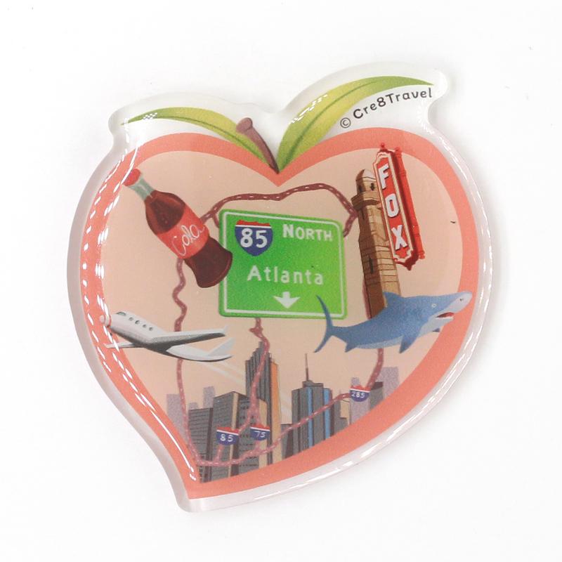 Atlanta Acrylic Magnet – Peach State Pride Edition