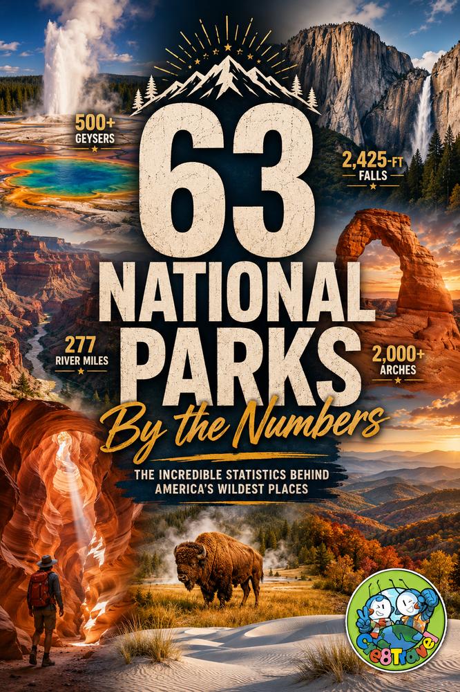 63 National Parks by the Numbers