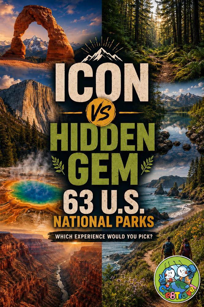 ICON vs 💎 HIDDEN GEM All 63 U.S. National Parks