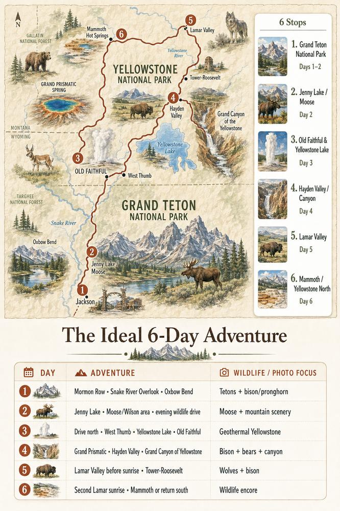 Yellowstone Wildlife Road Trip detail