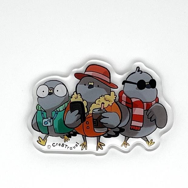 New York City Pigeon Crew Acrylic Magnet