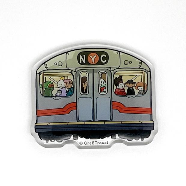 New York City Subway Acrylic Magnet